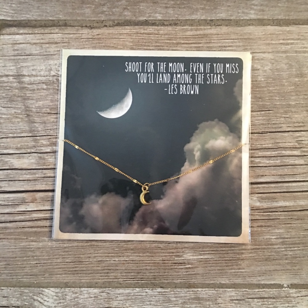 Moon charm bracelet